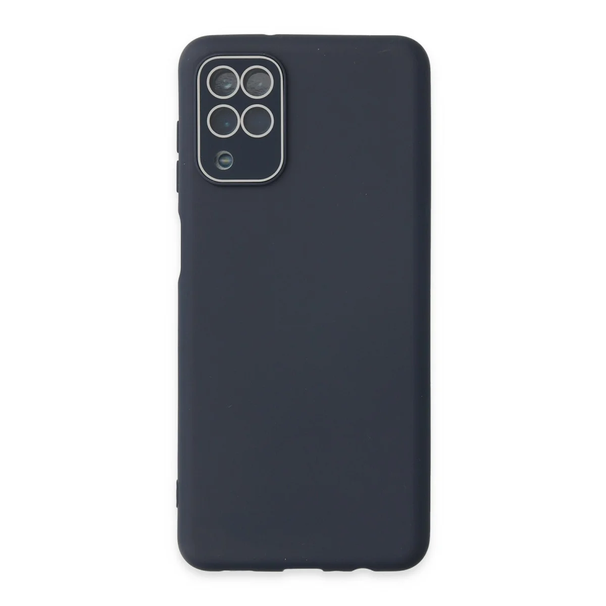 Galaxy A22 Kılıf Lansman Glass Kapak - Lacivert