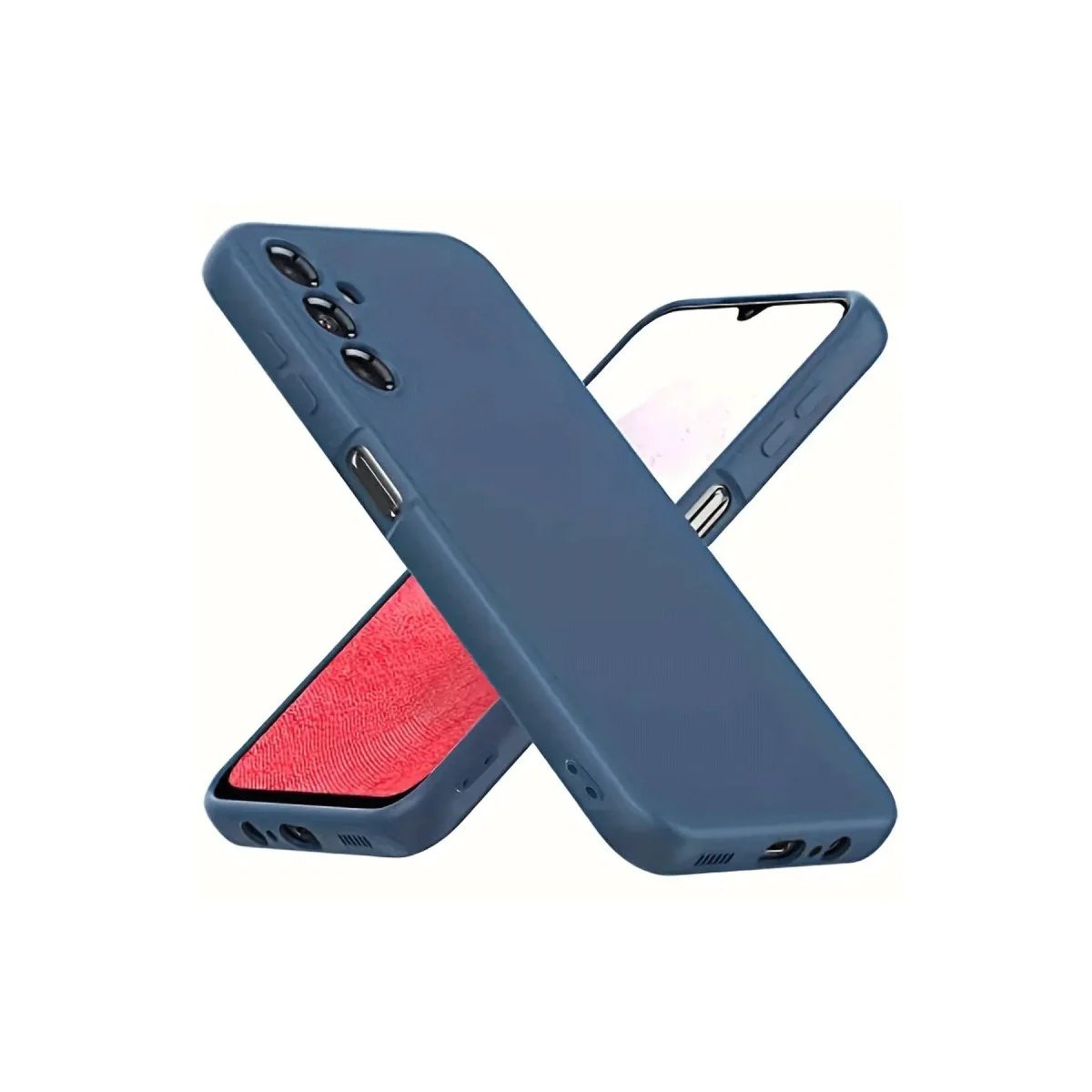 Galaxy A34 5G Kılıf First Silikon - Lacivert
