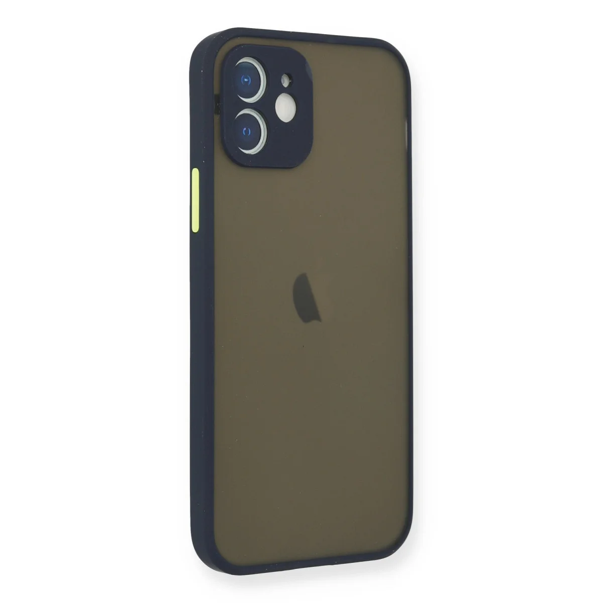 iPhone 12 Mini Kılıf Montreal Silikon Kapak - Lacivert