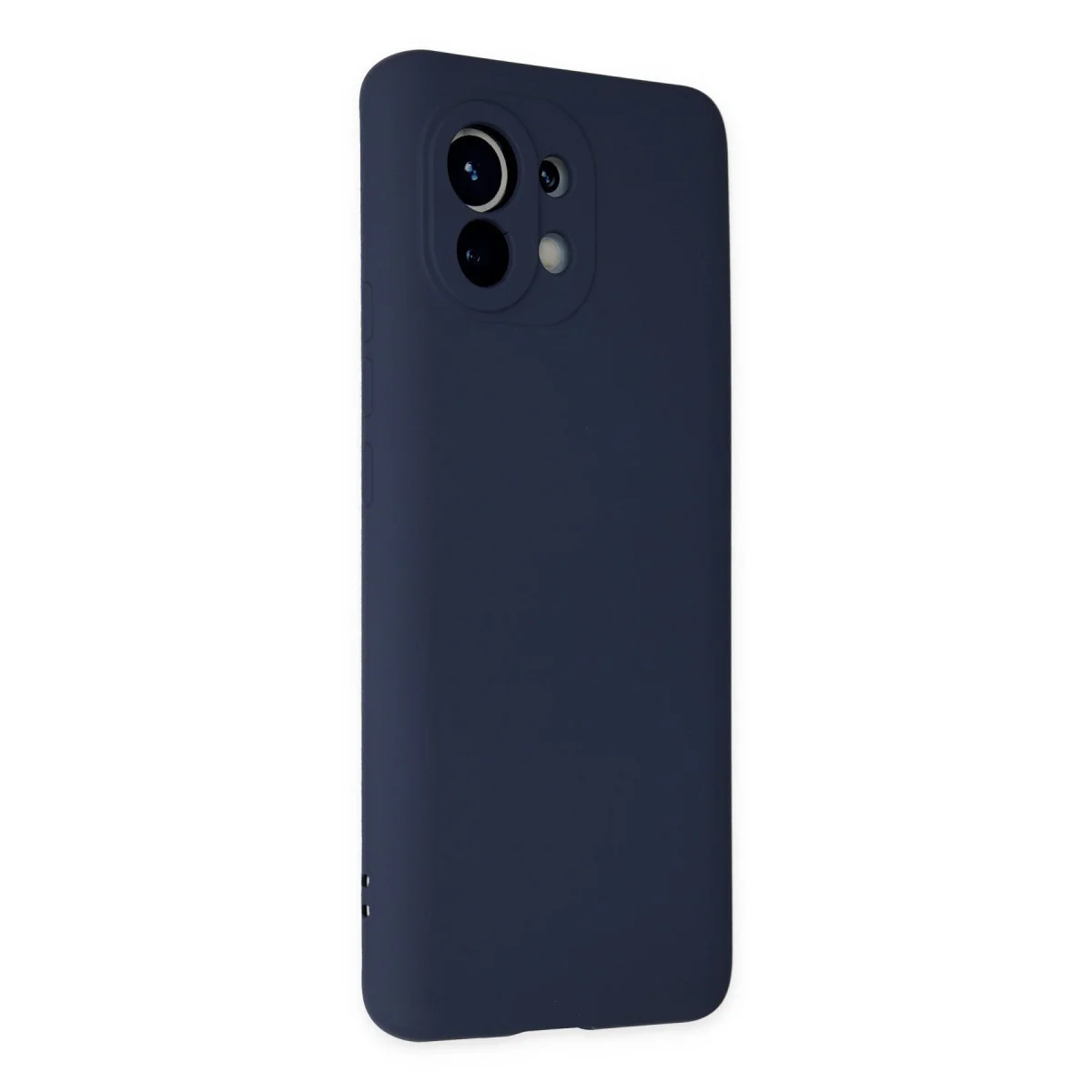 Mi 11 Kılıf Nano içi Kadife Silikon - Lacivert