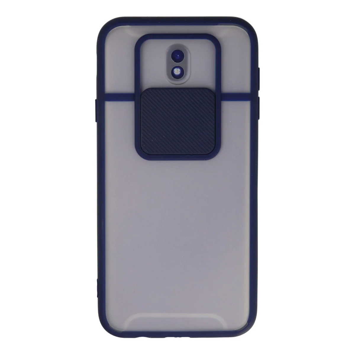 Galaxy J7 Pro / J730 Kılıf Palm Buzlu Kamera Sürgülü Silikon - Lacivert