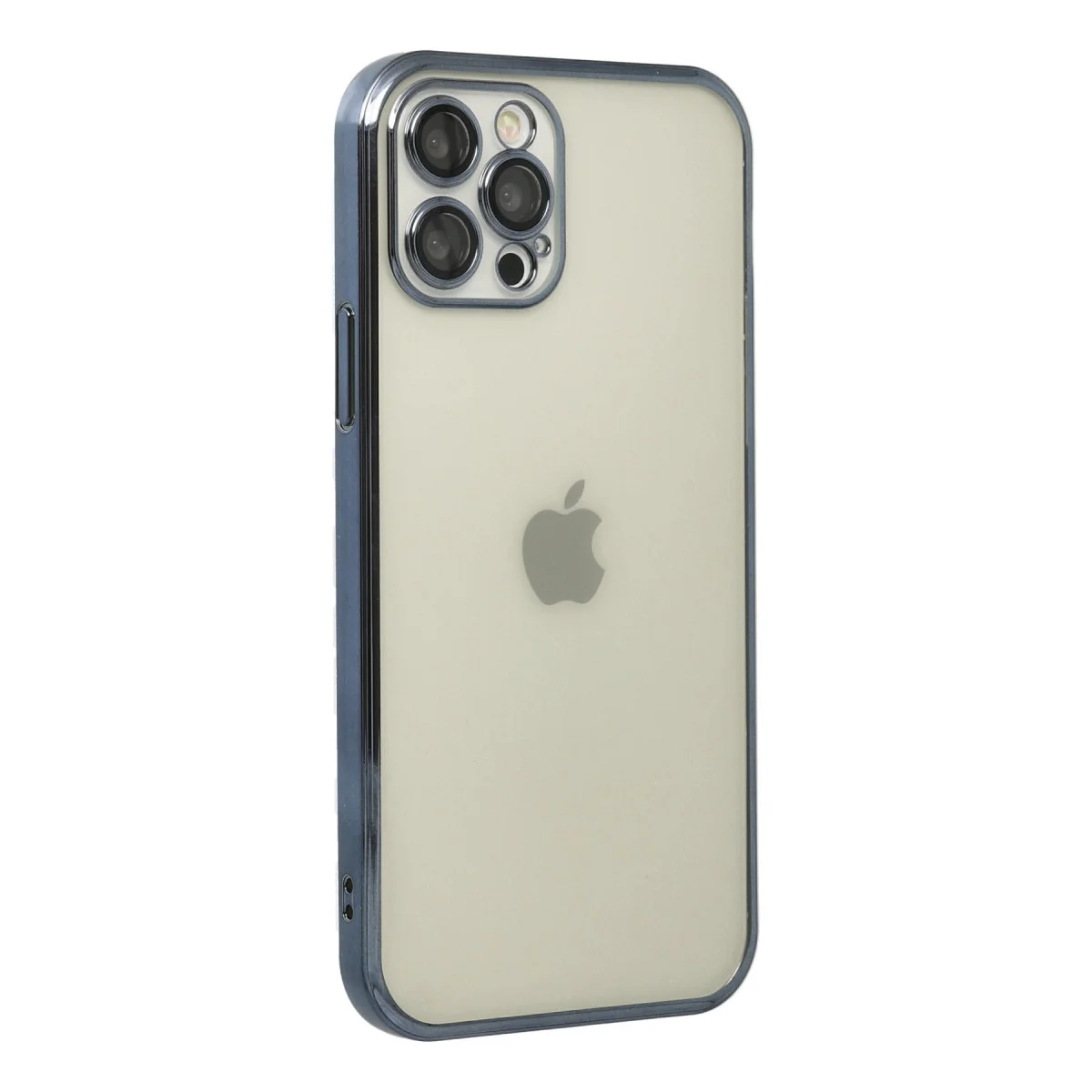 iPhone 12 Pro Kılıf Razer Lensli Silikon - Lacivert