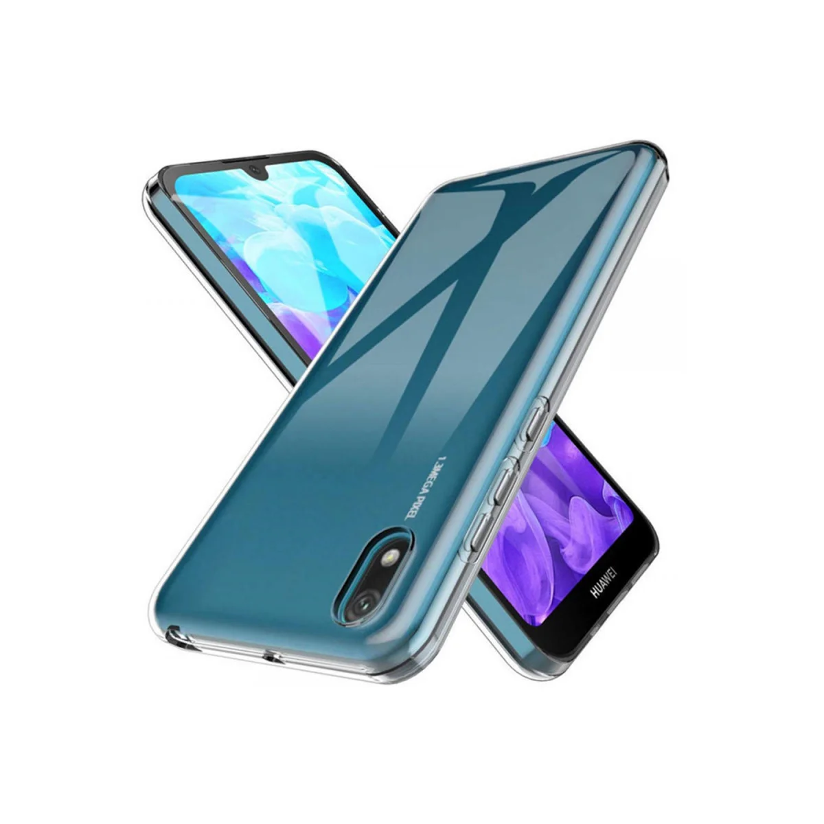 Y5 2019 Kılıf Lüx Şeffaf Silikon
