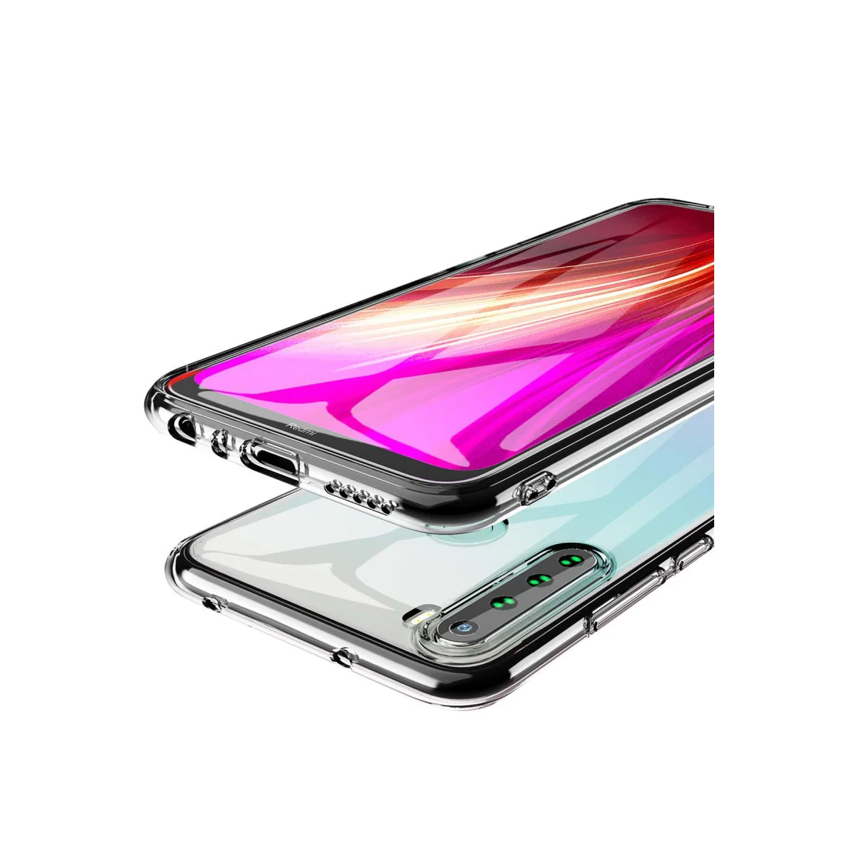 Redmi Note 8 Kılıf Lüx Şeffaf Silikon
