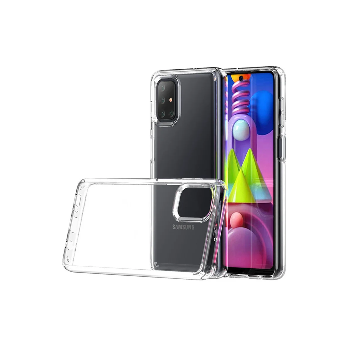 Galaxy M51 Kılıf Lüx Şeffaf Silikon