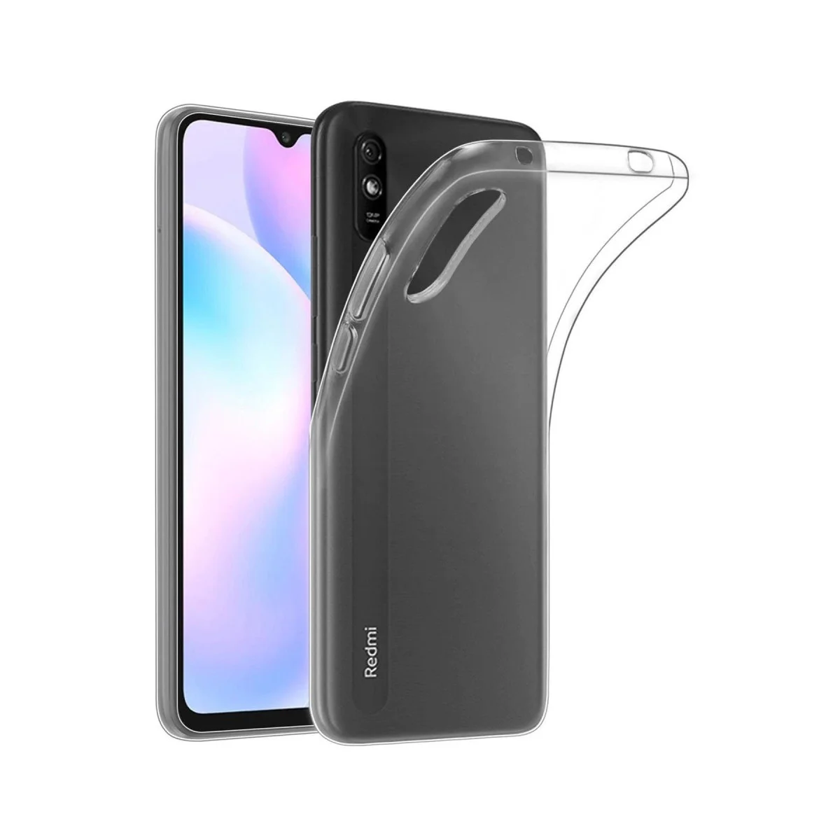 Redmi 9A Kılıf Lüx Şeffaf Silikon - Şeffaf