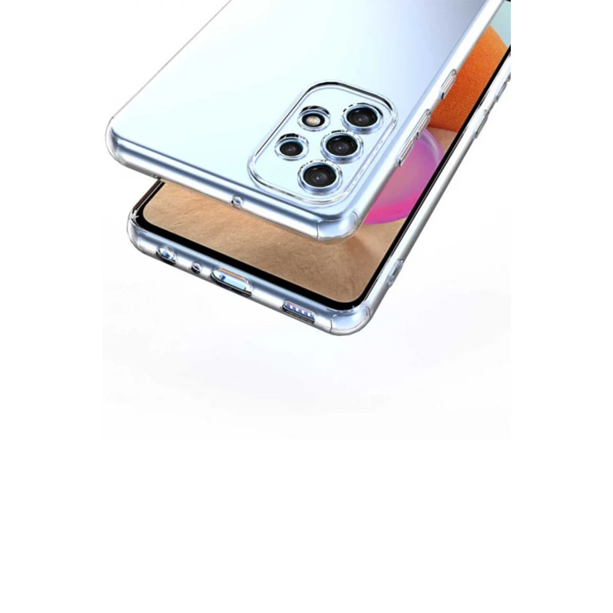 Galaxy A32 Kılıf Lüx Şeffaf Silikon