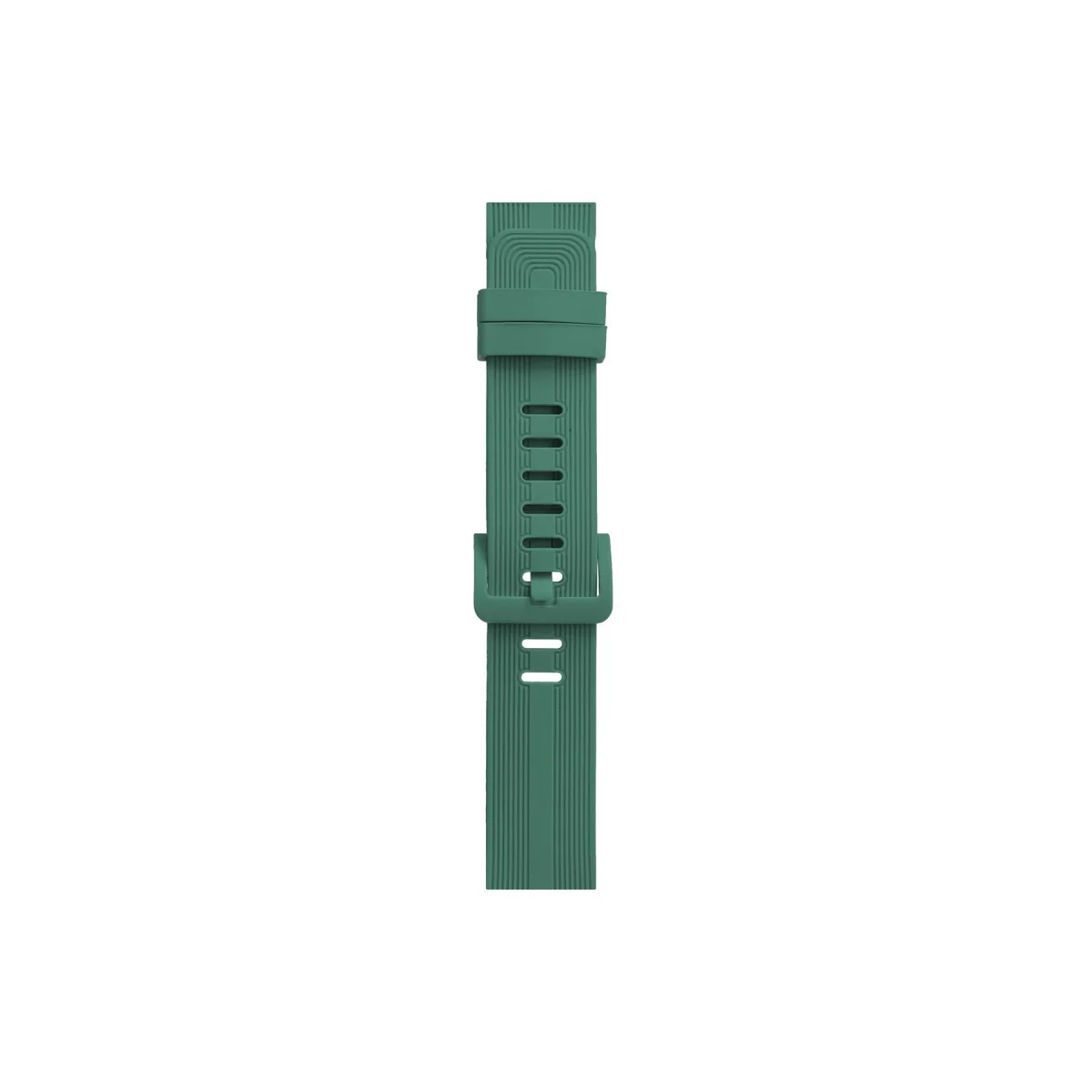 Watch 38mm KR408 Çizgili Silikon Kordon - Yeşil