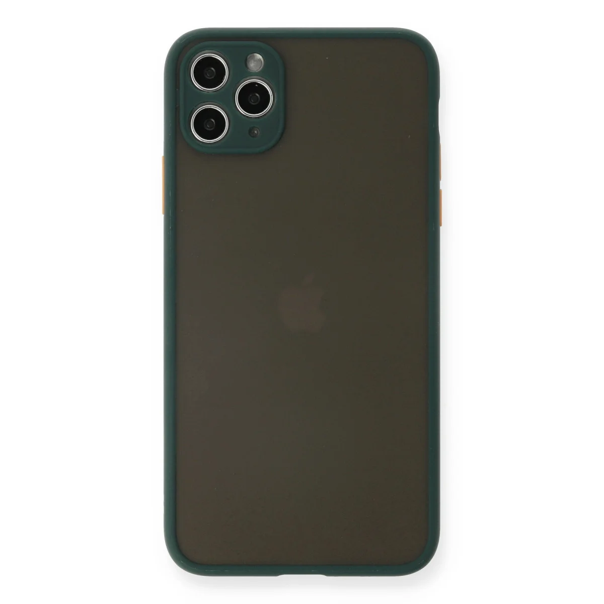 iPhone 11 Pro Max Kılıf Montreal Silikon Kapak - Yeşil