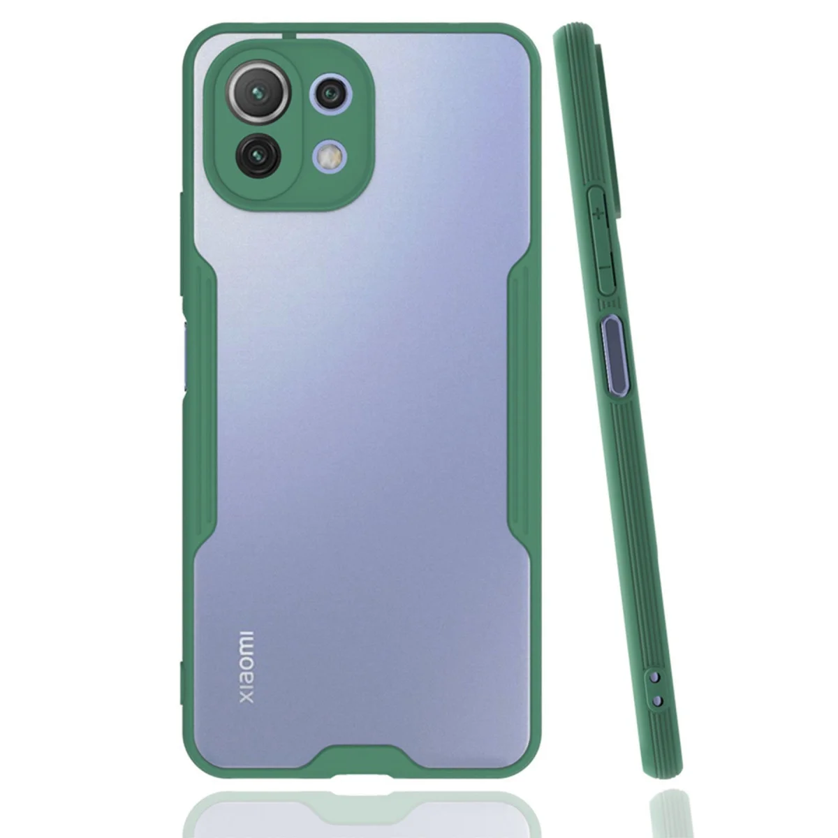 Mİ 11 Lite Kılıf Platin Silikon - Yeşil