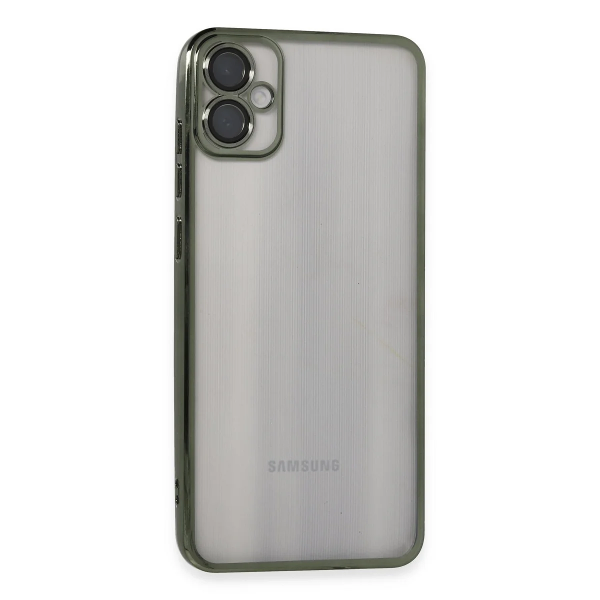 Galaxy A05 Kılıf Razer Lensli Silikon - Yeşil