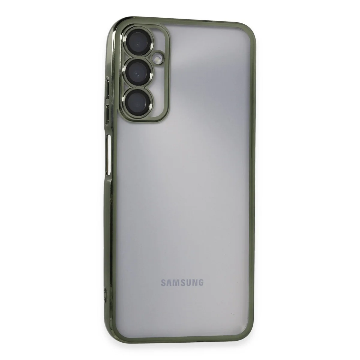 Galaxy A05S Kılıf Razer Lensli Silikon - Yeşil