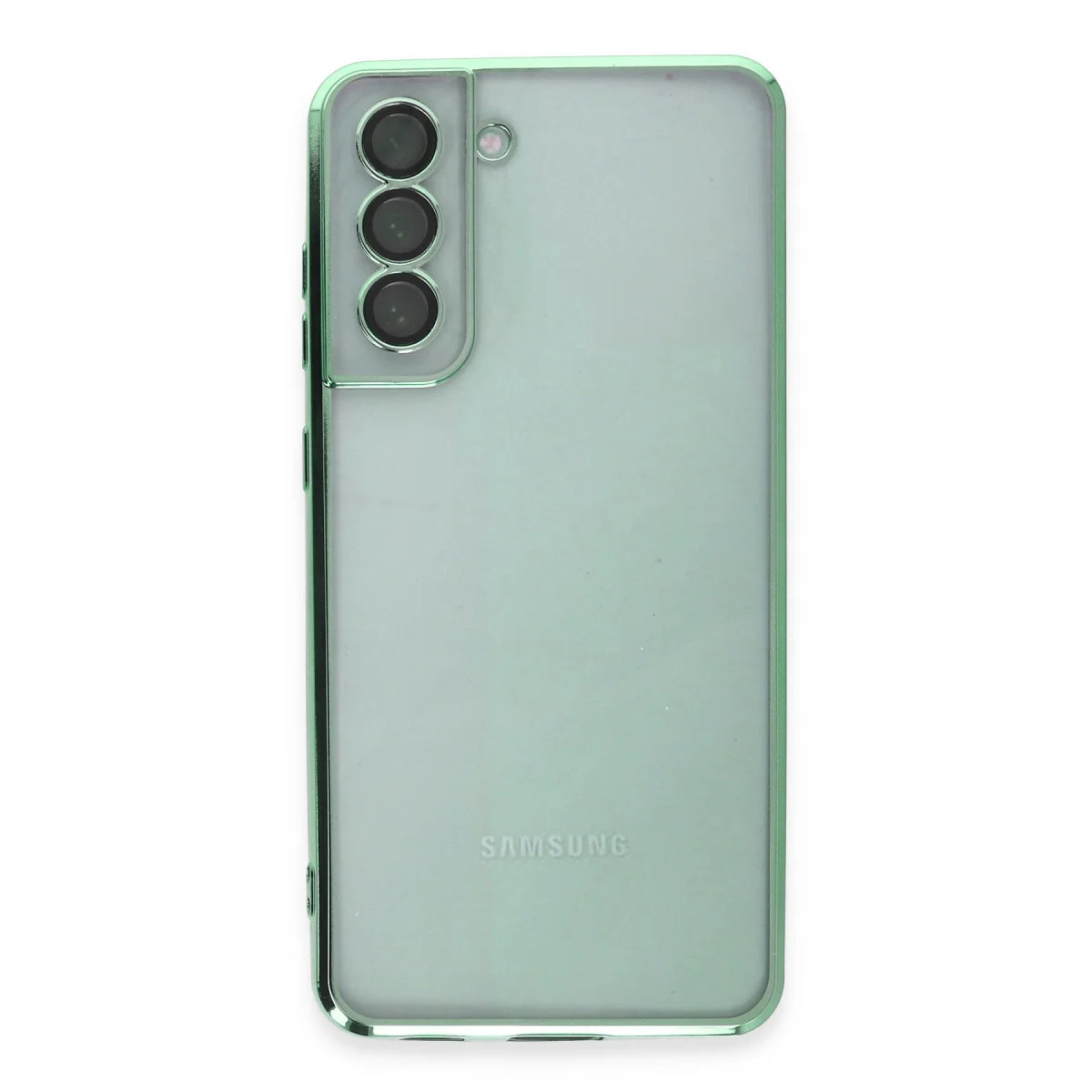 Galaxy S21 FE Kılıf Razer Lensli Silikon - Yeşil