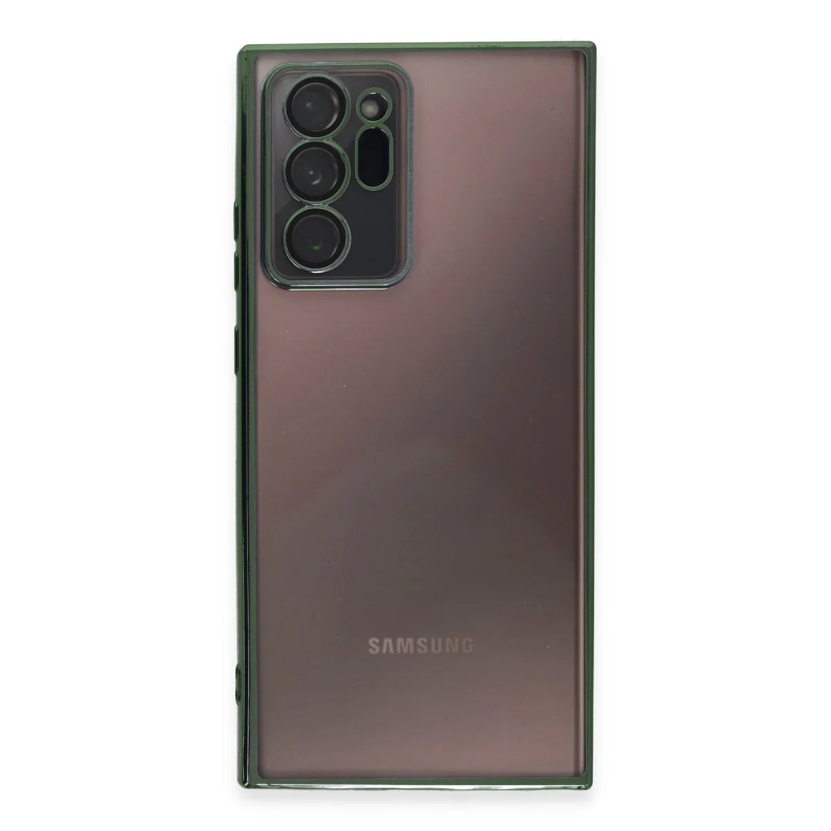 Galaxy Note 20 Ultra Kılıf Razer Lensli Silikon - Yeşil