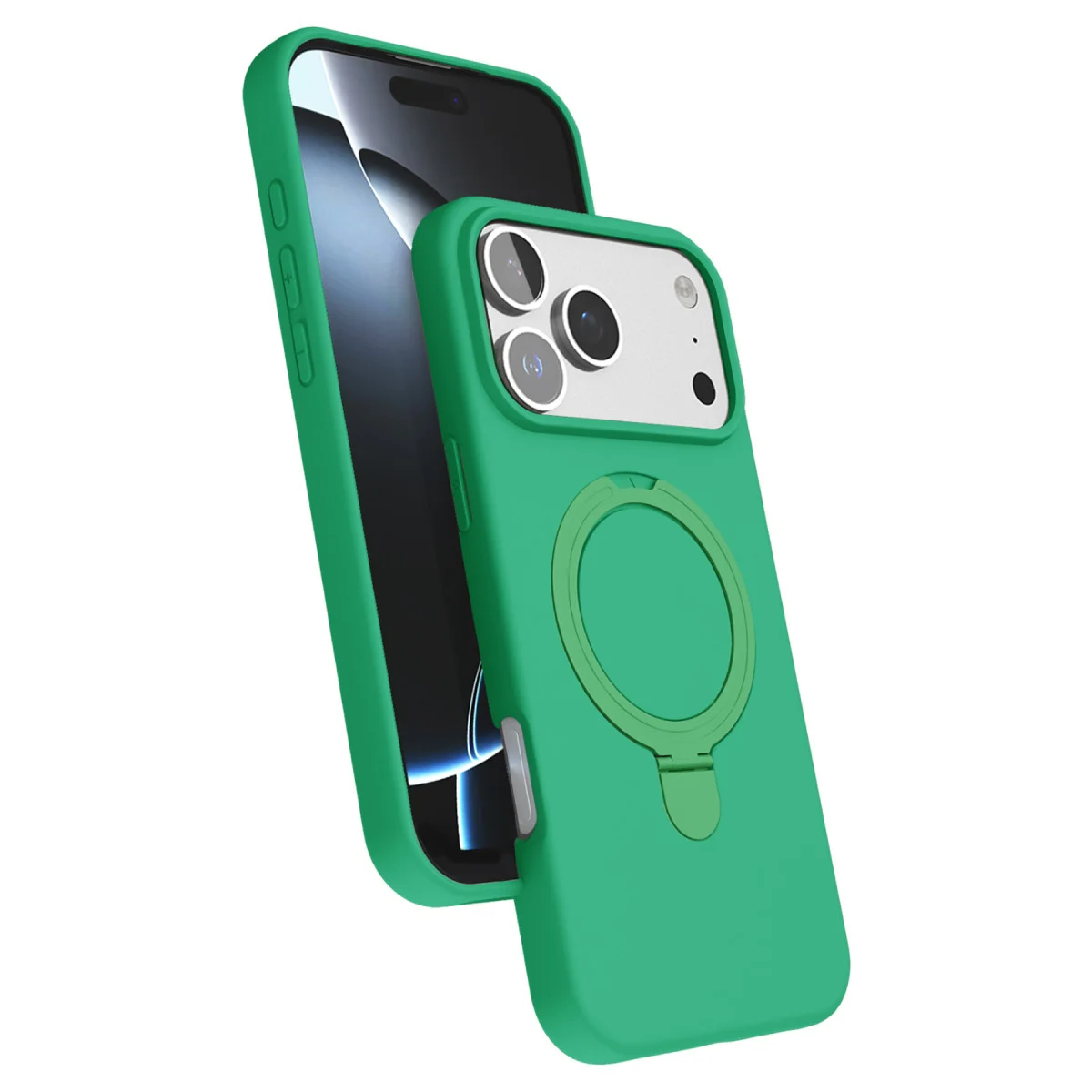 iPhone 17 Pro Max Regal Magsafe Standlı Kapak - Yeşil