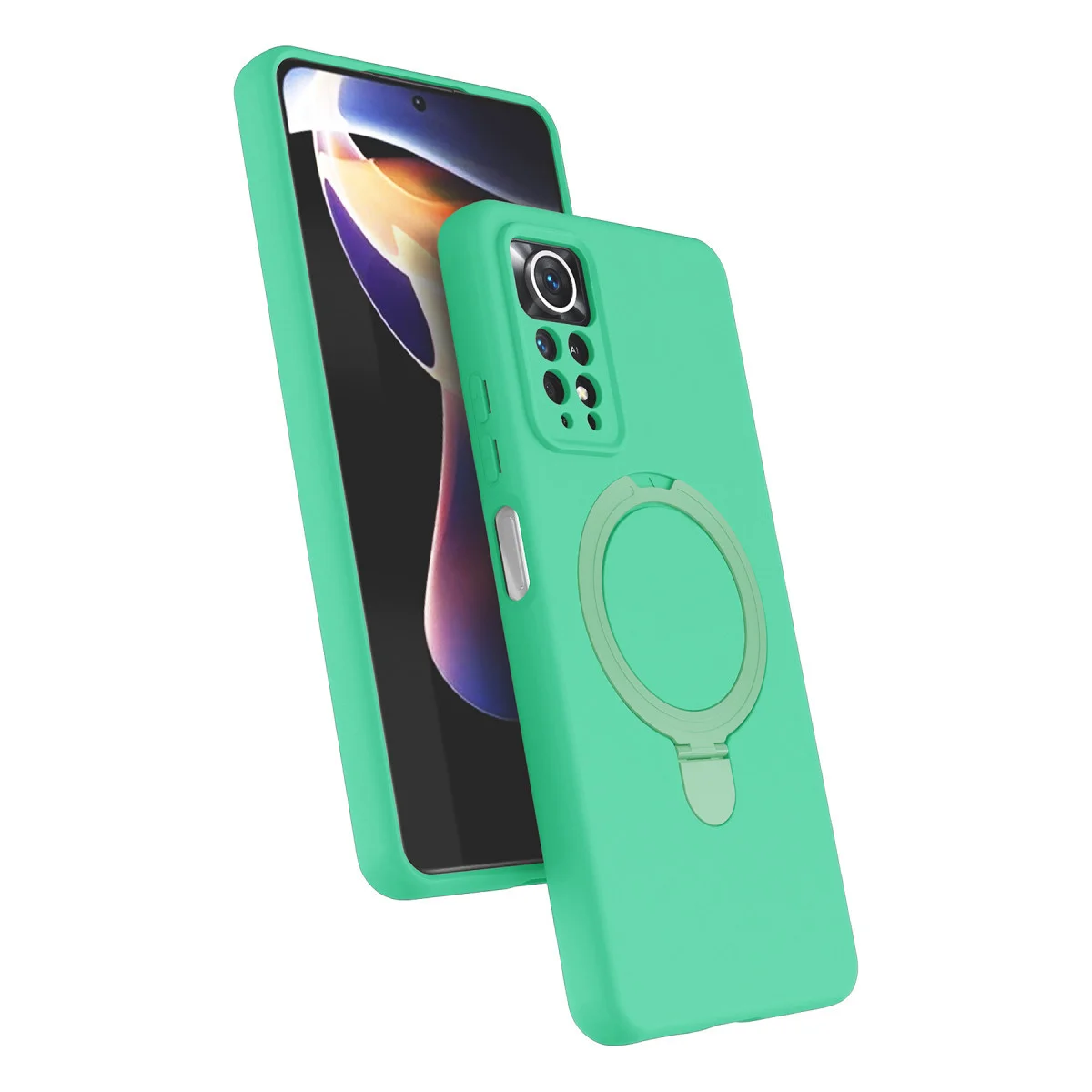 Redmi Note 12 Pro 4G Regal Magsafe Standlı Kapak - Yeşil