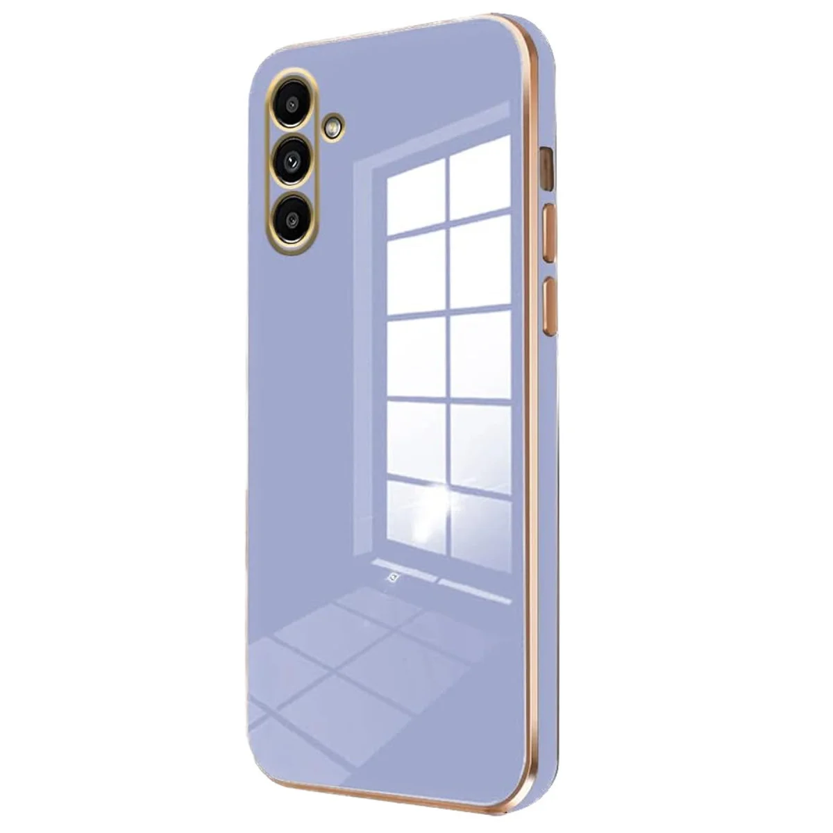 Galaxy A55 5G Kılıf Volet Silikon - Mavi