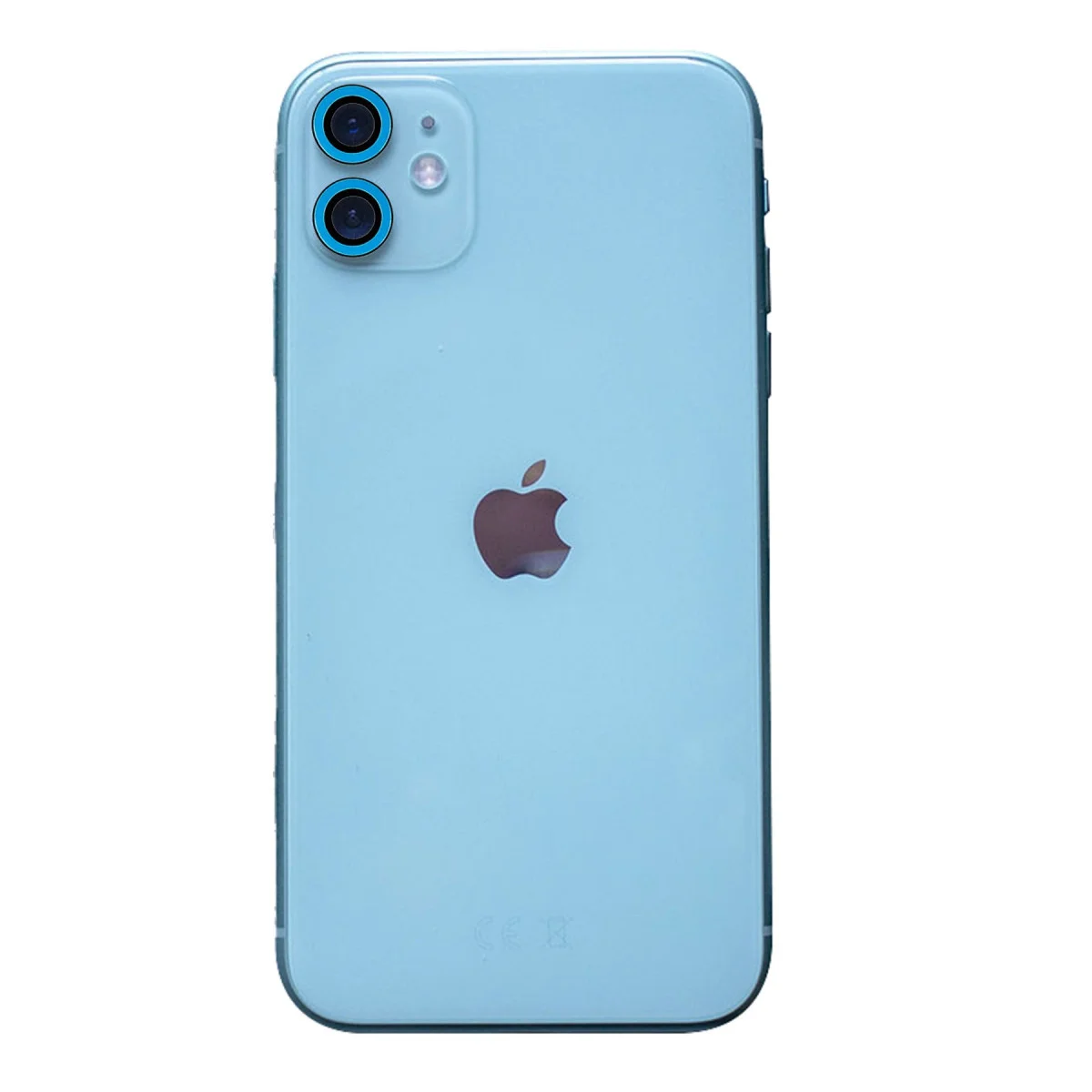 iPhone 11 Neon Fosforlu Kamera Lens - Mavi