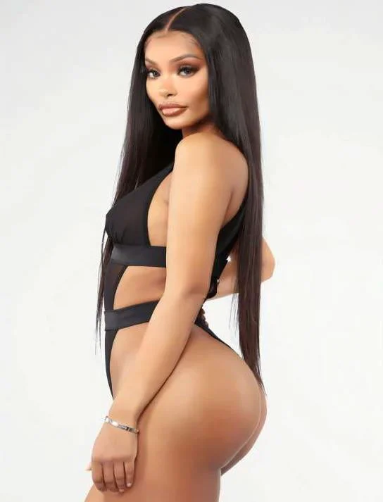 Siyah Transparan Tül Fantezi Babydoll