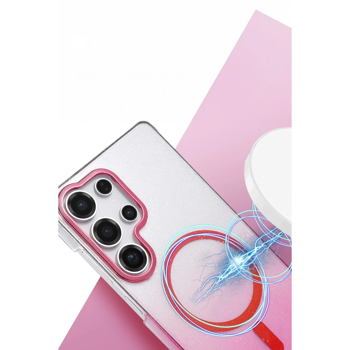 Galaxy S23 Ultra Glossy Magsafe Kapak - Mavi