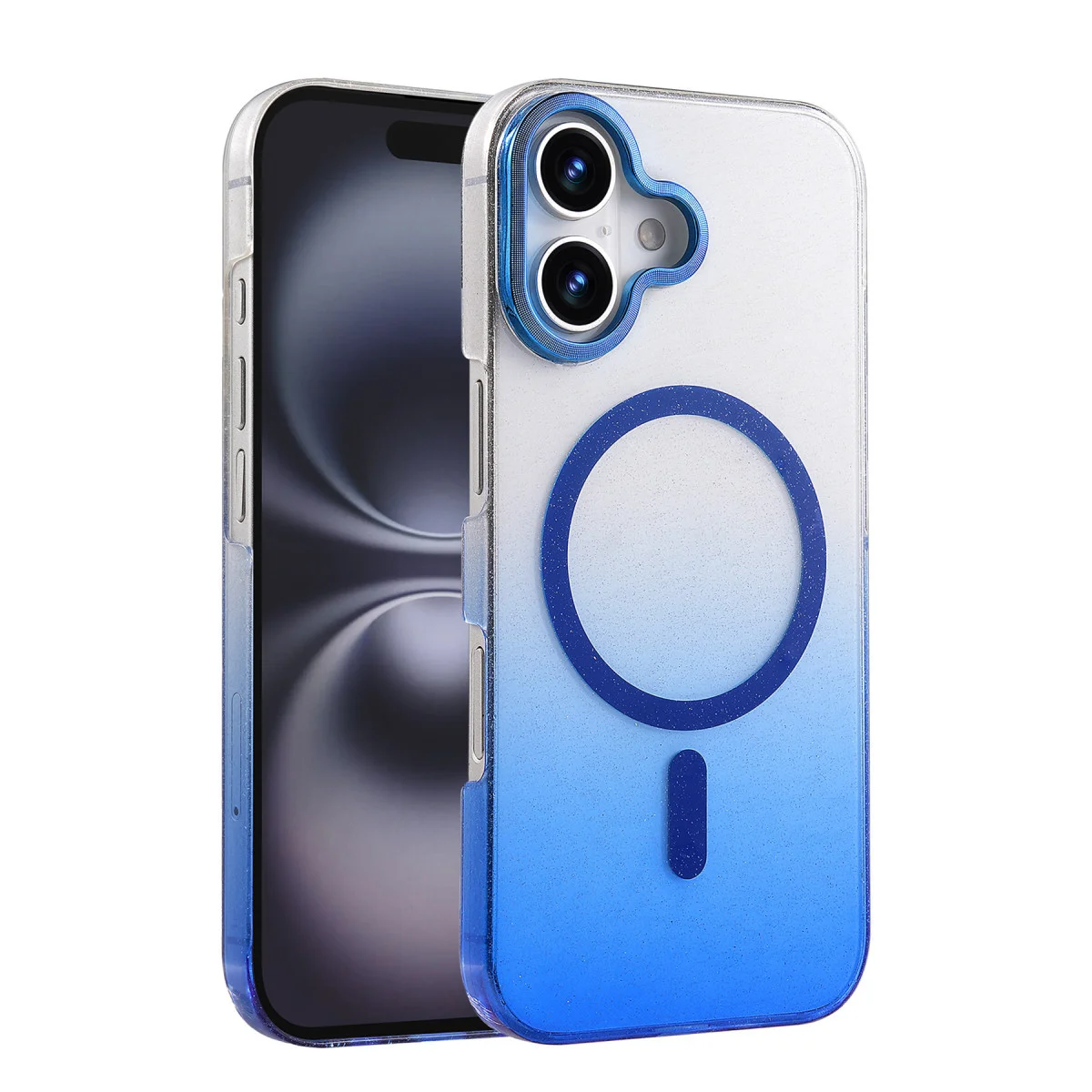 iPhone 16 Plus Glossy Magsafe Kapak - Mavi