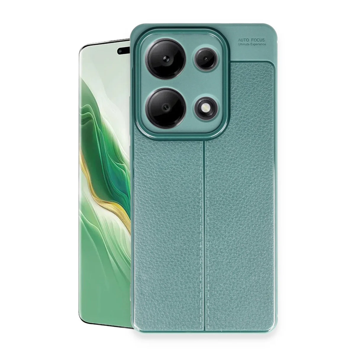 Redmi Note 13 Pro 4G Kılıf Auto Focus Kapak - Koyu Yeşil