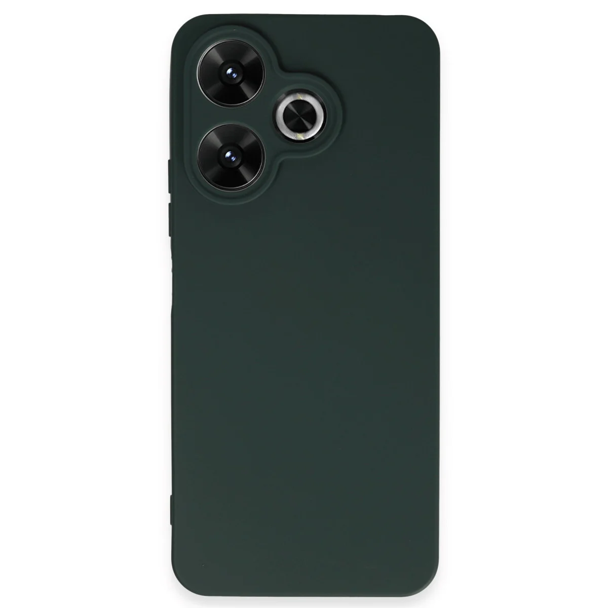 Redmi 13 4G Kılıf First Silikon - Koyu Yeşil