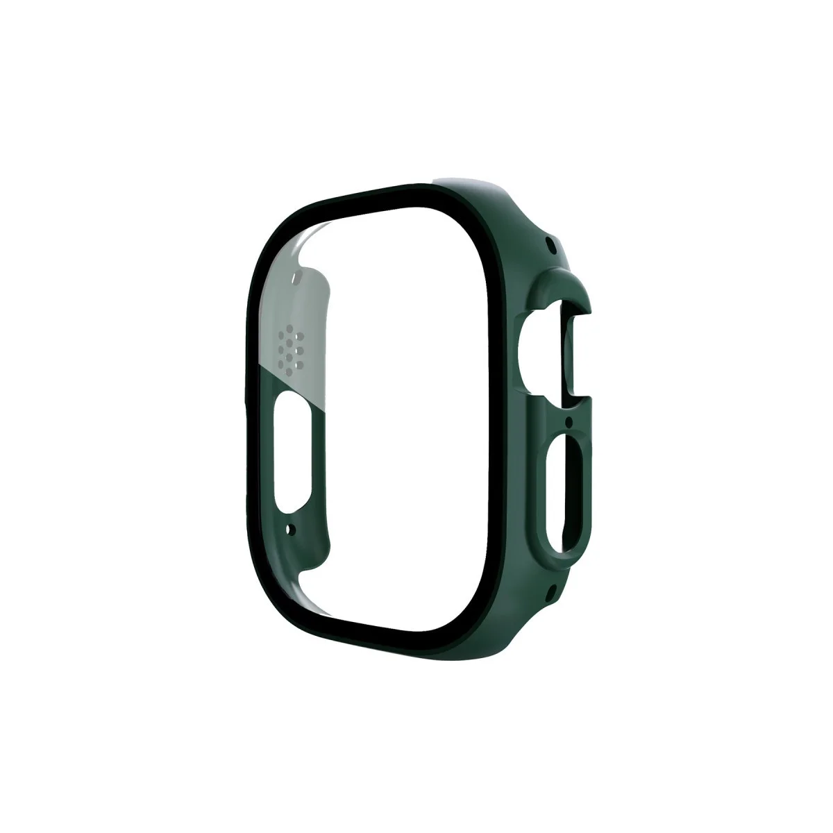 Watch Ultra 49mm Desert Camlı Kasa Ekran Koruyucu - Koyu Yeşil