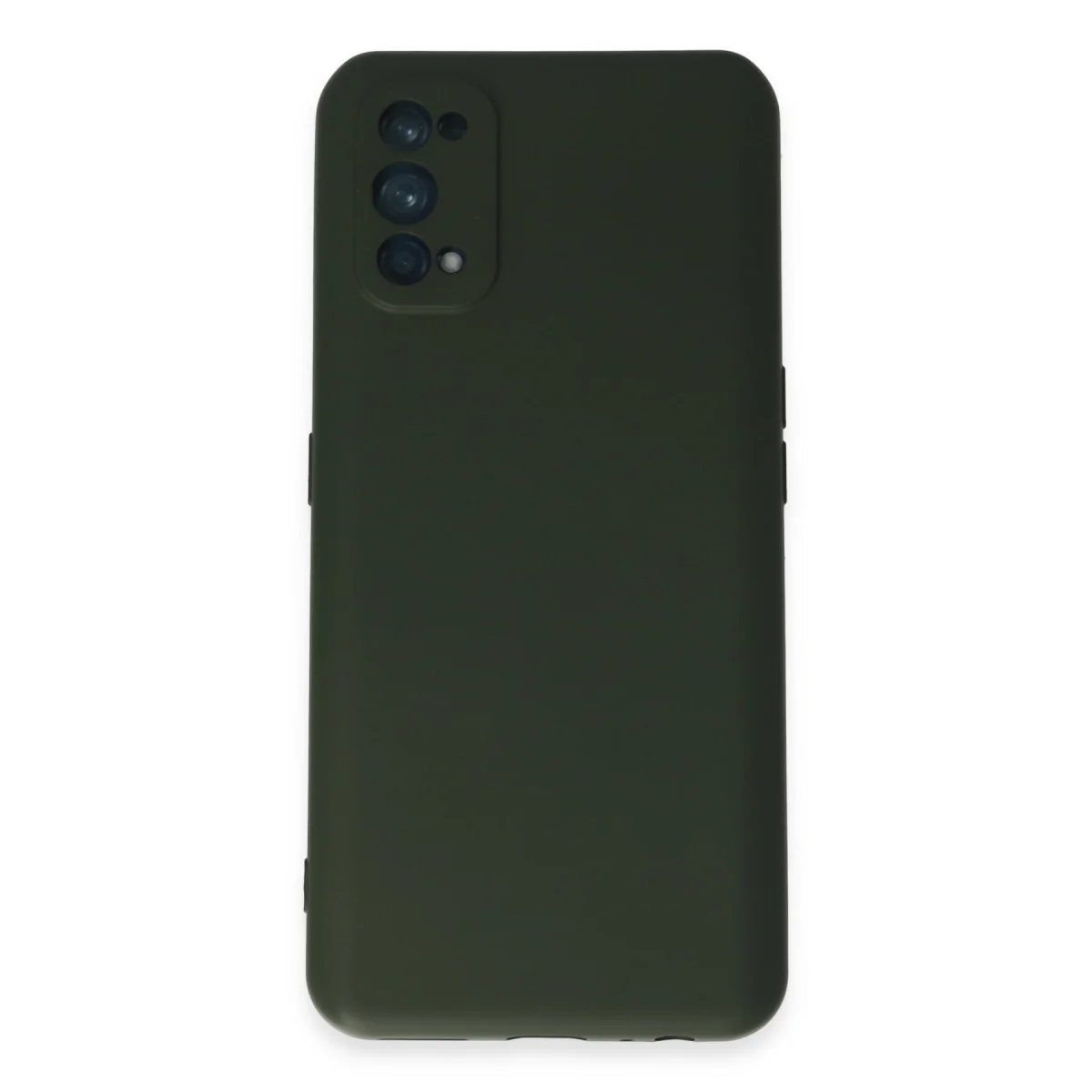Realme 7 Pro Kılıf Nano içi Kadife Silikon - Koyu Yeşil