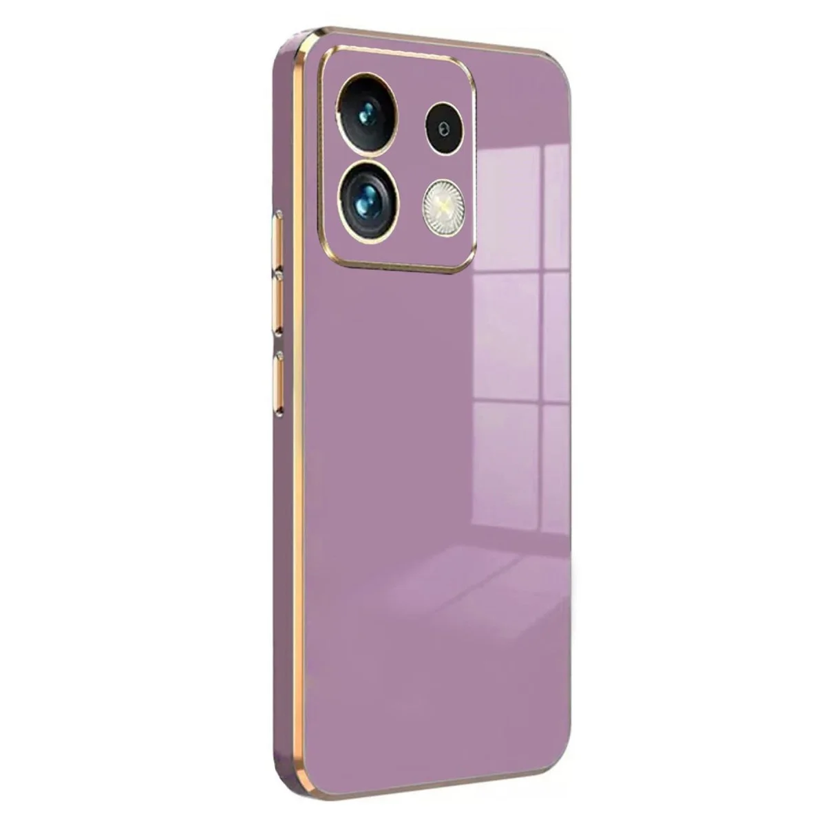 Poco M6 Pro 4G Kılıf Volet Silikon - Mor