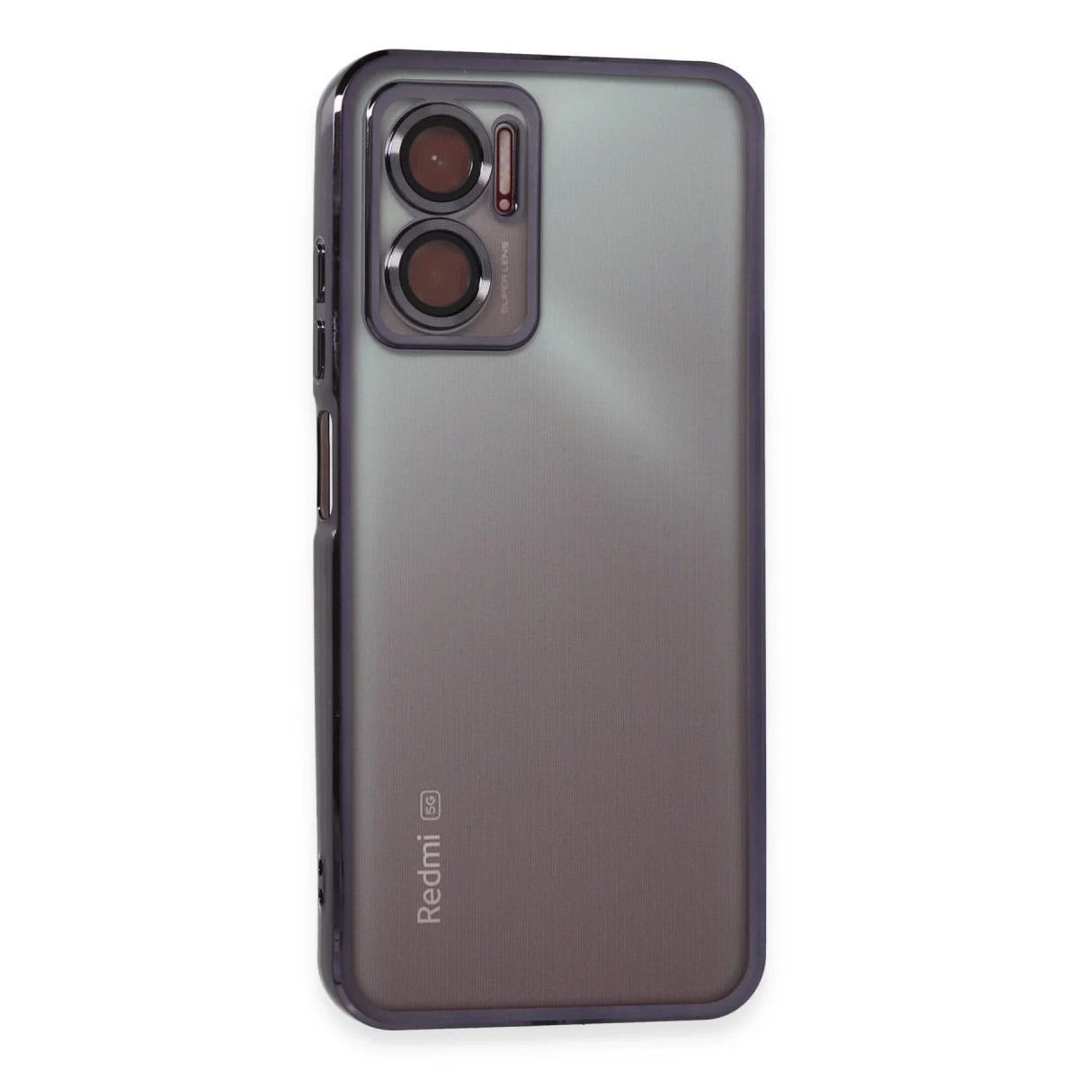Redmi Note 11E Kılıf Razer Lensli Silikon - Mor