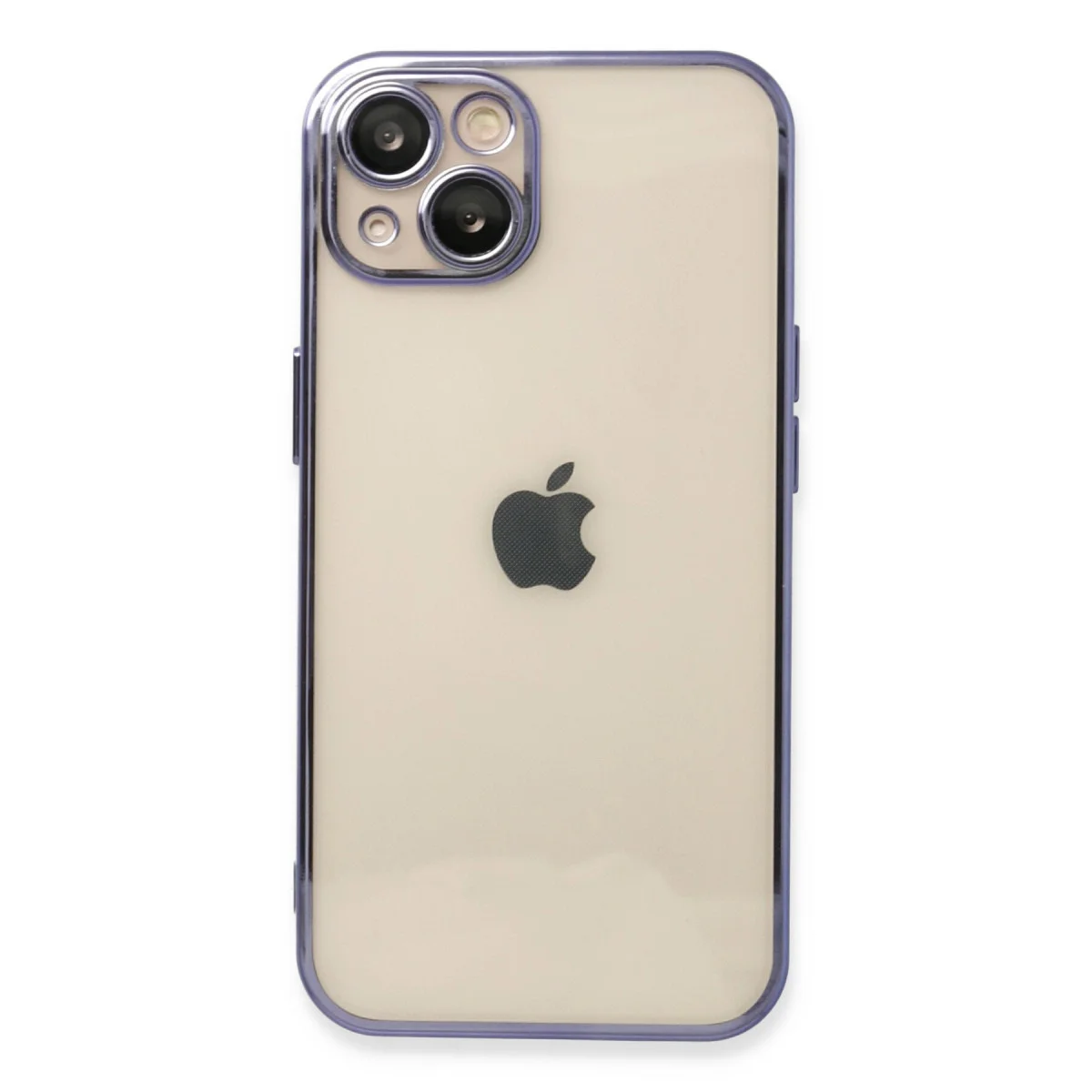 iPhone 13 Kılıf Razer Lensli Silikon - Mor