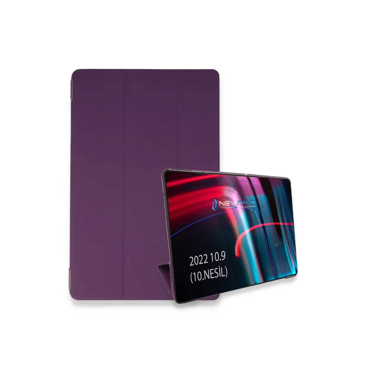 iPad 2022 10.9 (10.nesil) Kılıf Tablet Smart Kılıf - Mor
