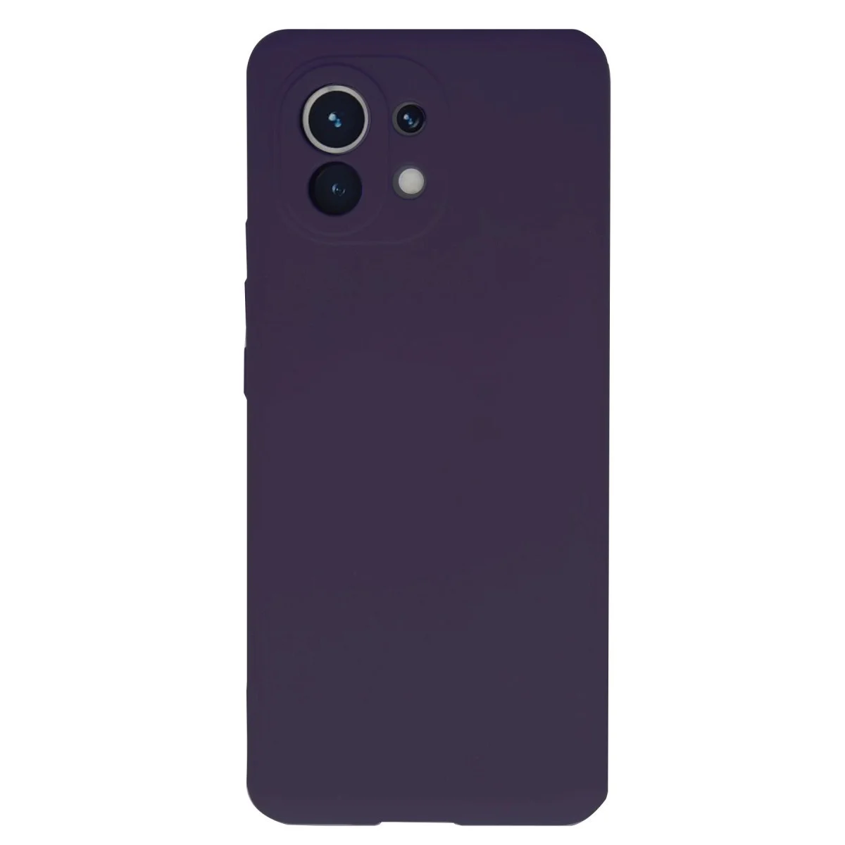 Mi 11 Kılıf Nano içi Kadife Silikon - Mor