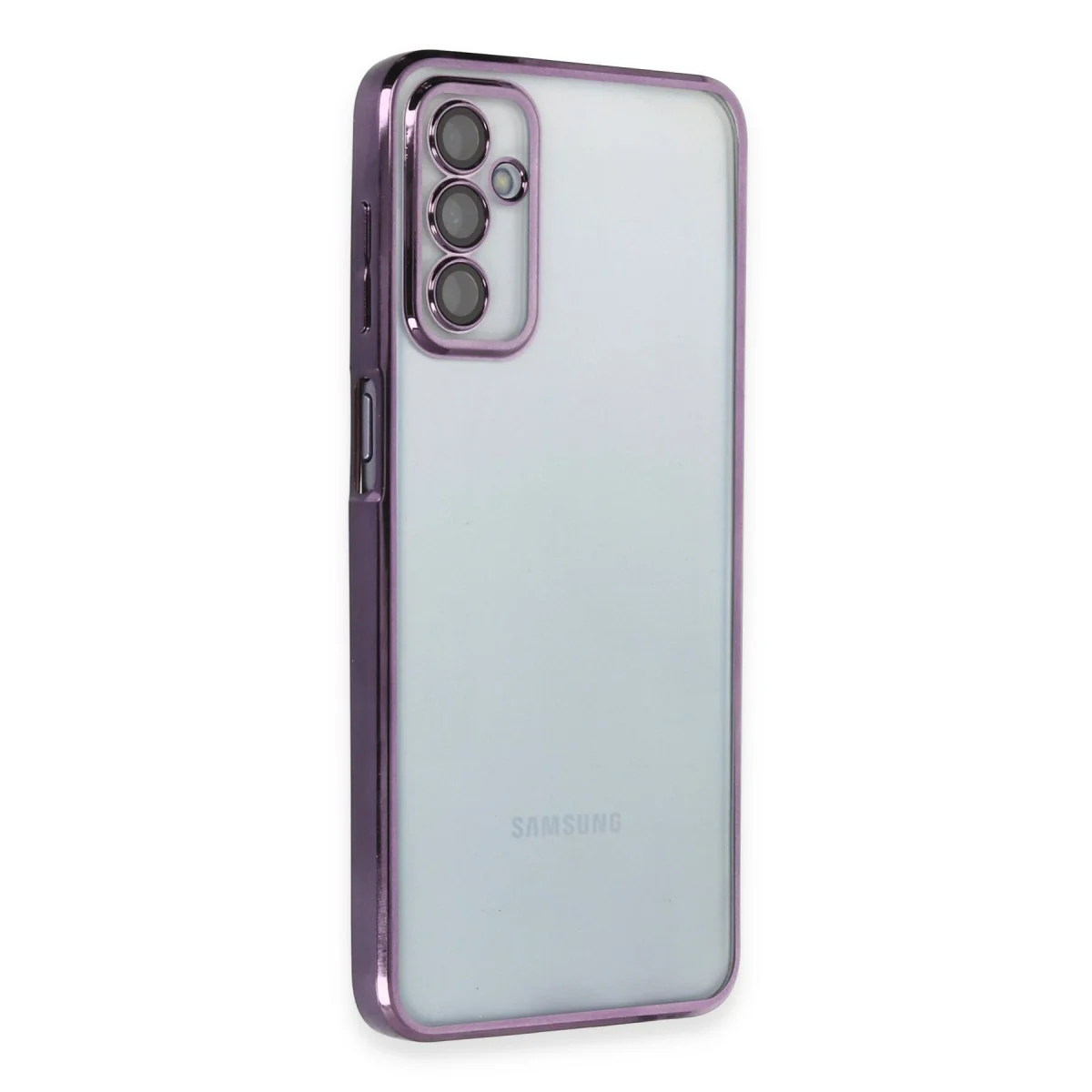 Galaxy M23 Kılıf Razer Lensli Silikon - Mor