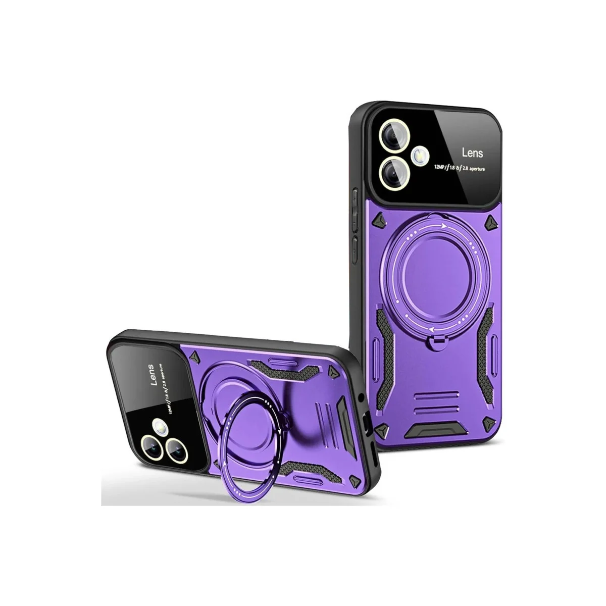 Galaxy A05 Kılıf Joy Lens Standlı Kapak - Mor