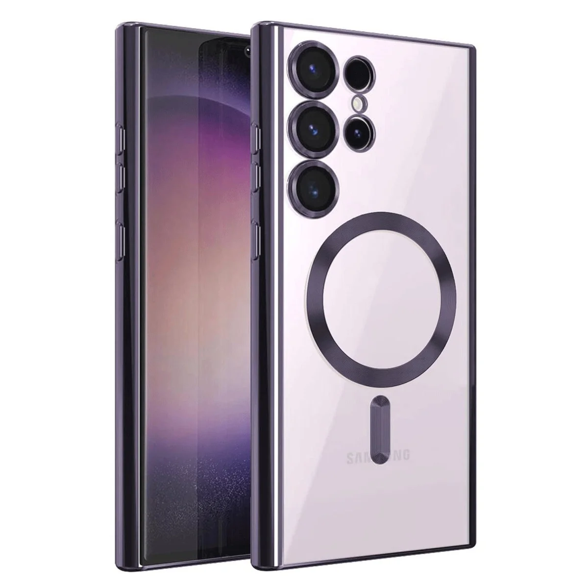 Galaxy S25 Ultra Kılıf Kross Magneticsafe Kapak - Mor