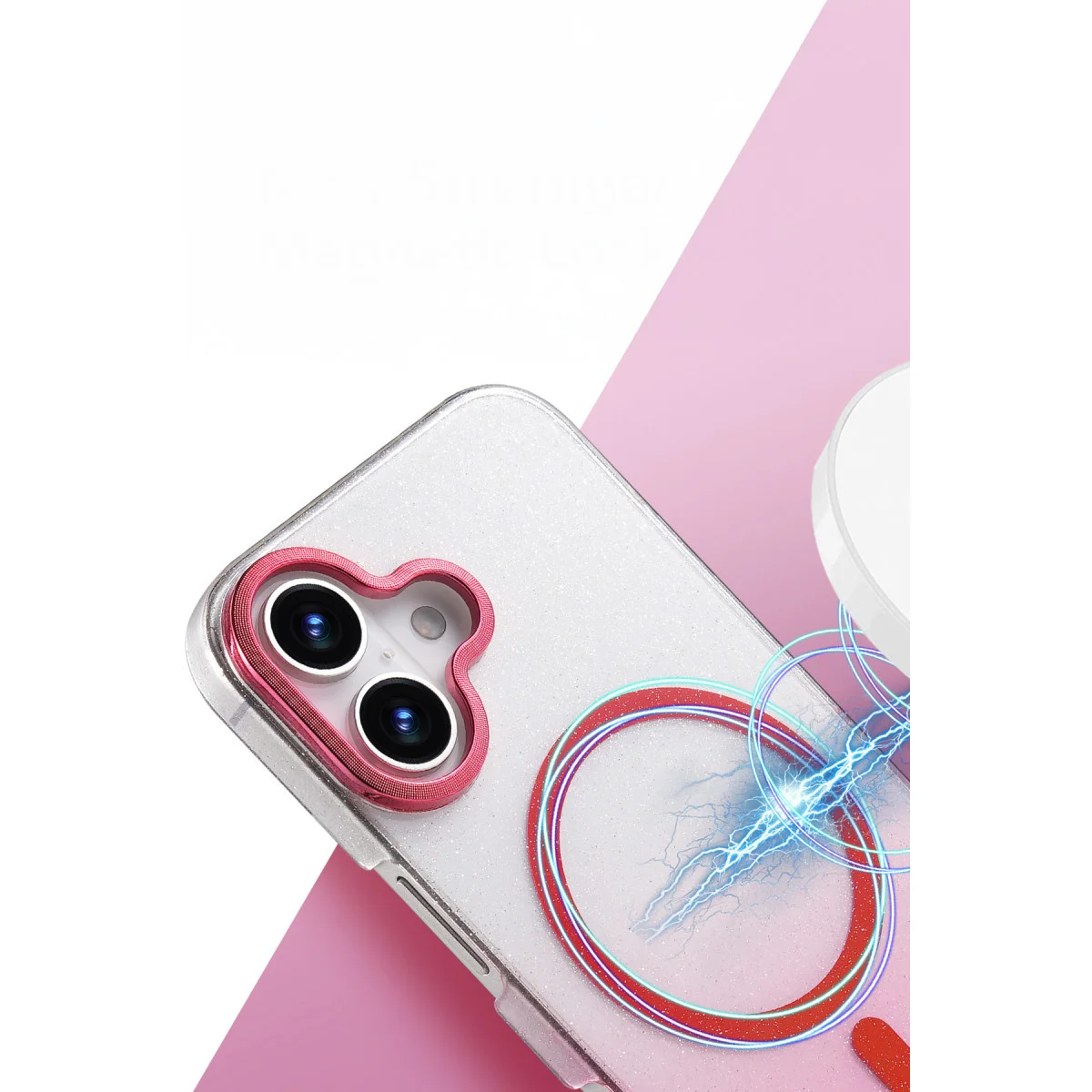 iPhone 16 Plus Glossy Magsafe Kapak - Mor