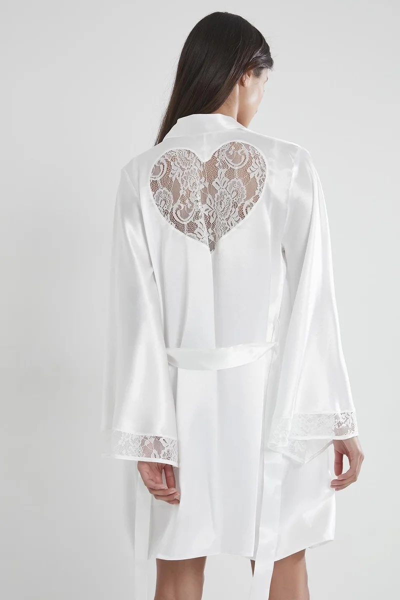 Pierre Cardin 4090 Saten Gecelik Sabahlık Takım