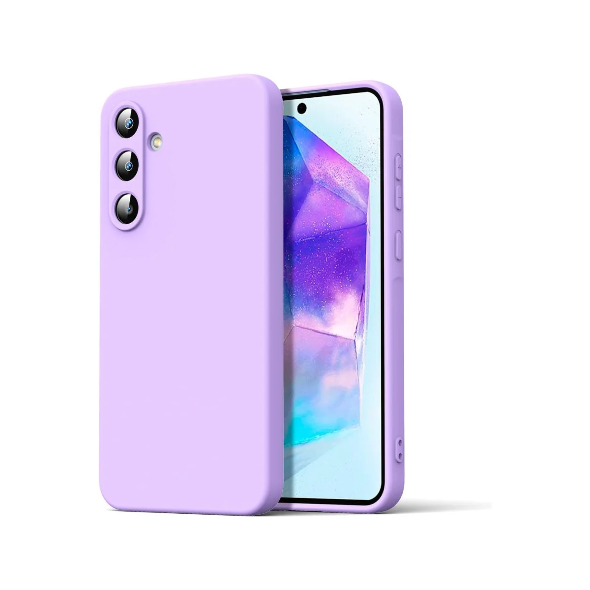 Galaxy A16 5G Kılıf Nano içi Kadife Silikon - Lila
