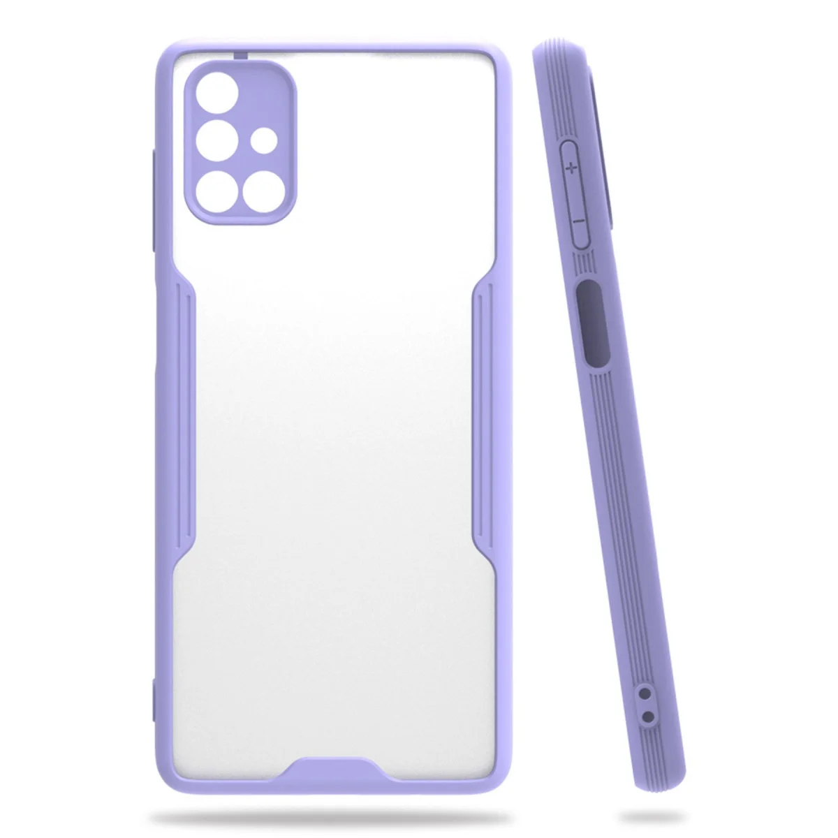 Galaxy M51 Kılıf Platin Silikon - Lila