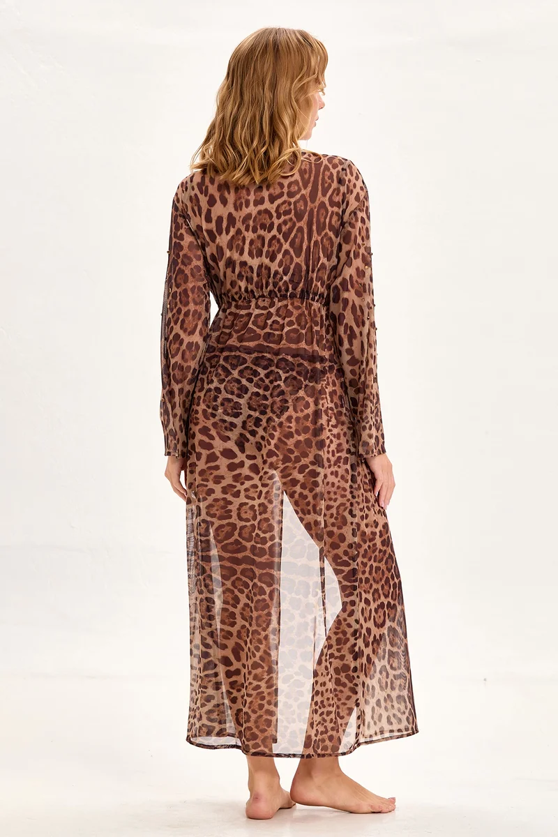 Argento 2106-2070 Önü Açık Uzun Kaftan