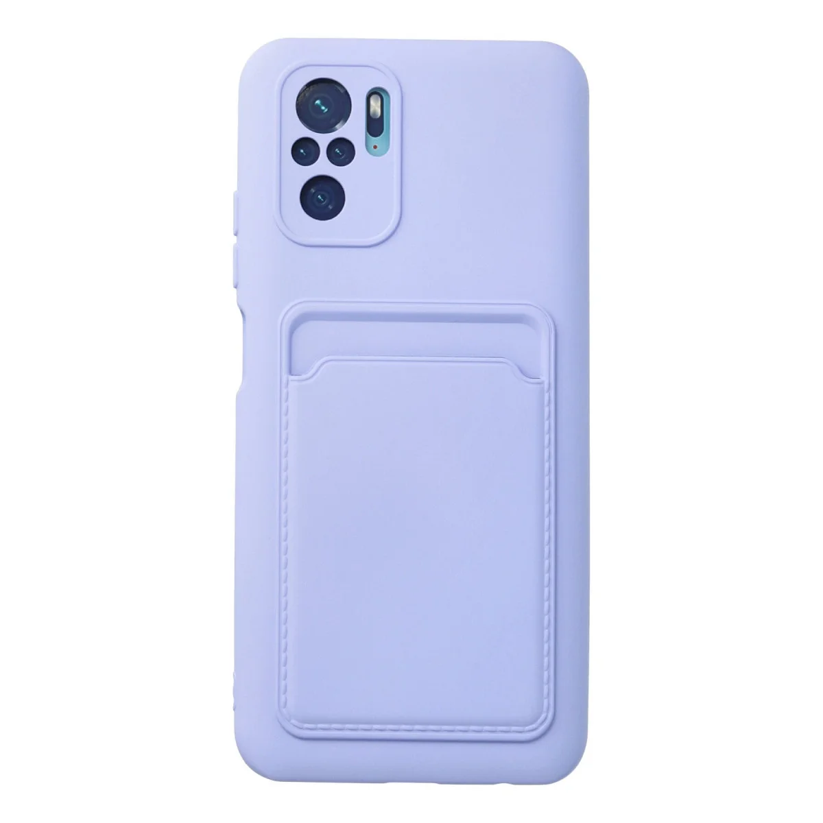 Redmi Note 10S Kılıf Kelvin Kartvizitli Silikon - Lila