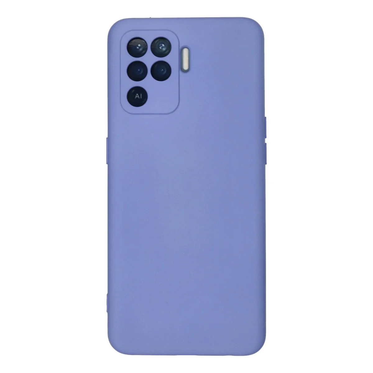 Reno 5 Lite Kılıf Nano içi Kadife Silikon - Lila