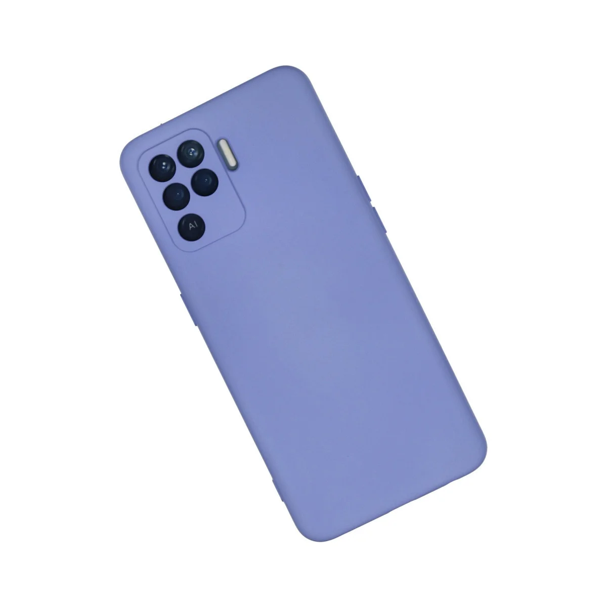 Reno 5 Lite Kılıf Nano içi Kadife Silikon - Lila