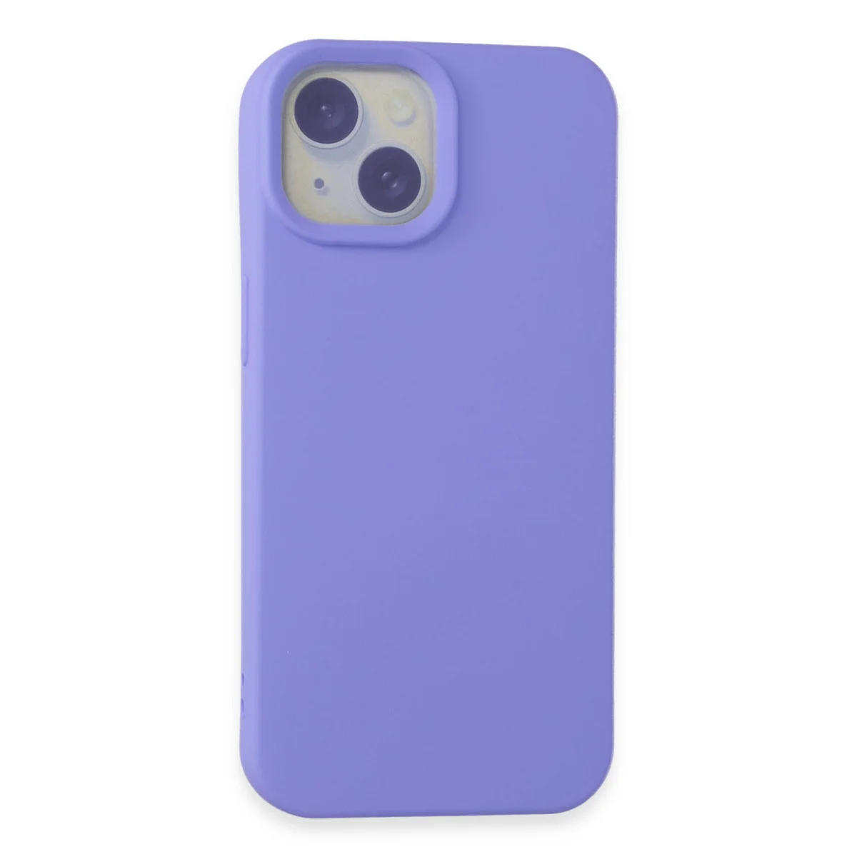 iPhone 15 Kılıf Nano içi Kadife Silikon - Lila