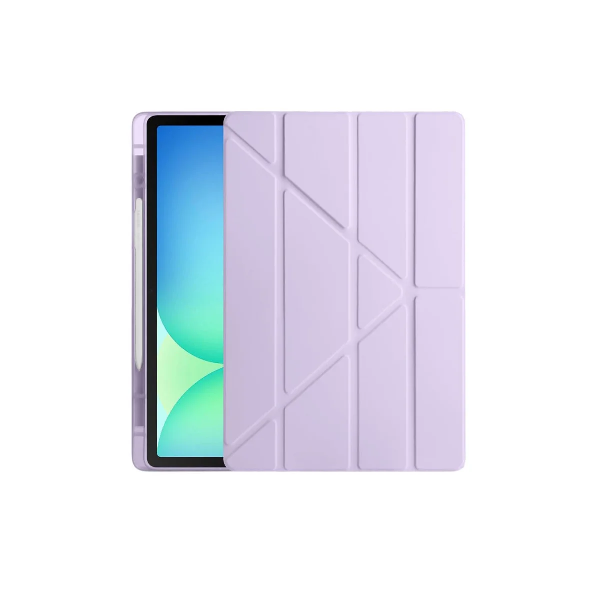 Galaxy Tab S10 FE Plus 13.1 Kalemlikli Hugo Tablet Kılıfı - Lila