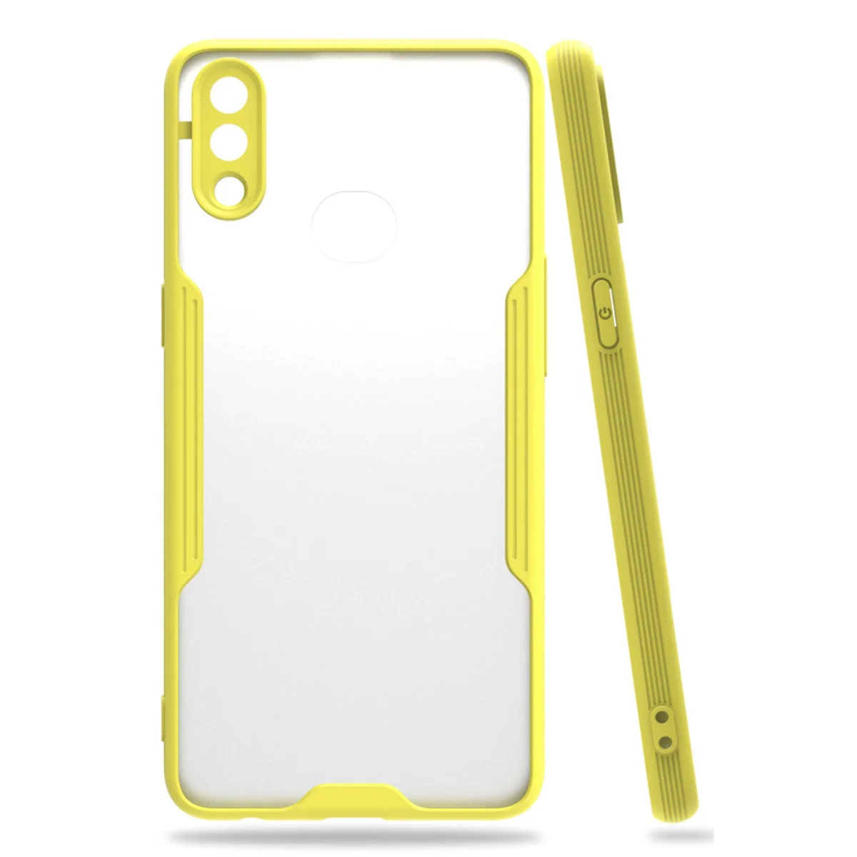 Galaxy A10S Kılıf Platin Silikon - Sarı