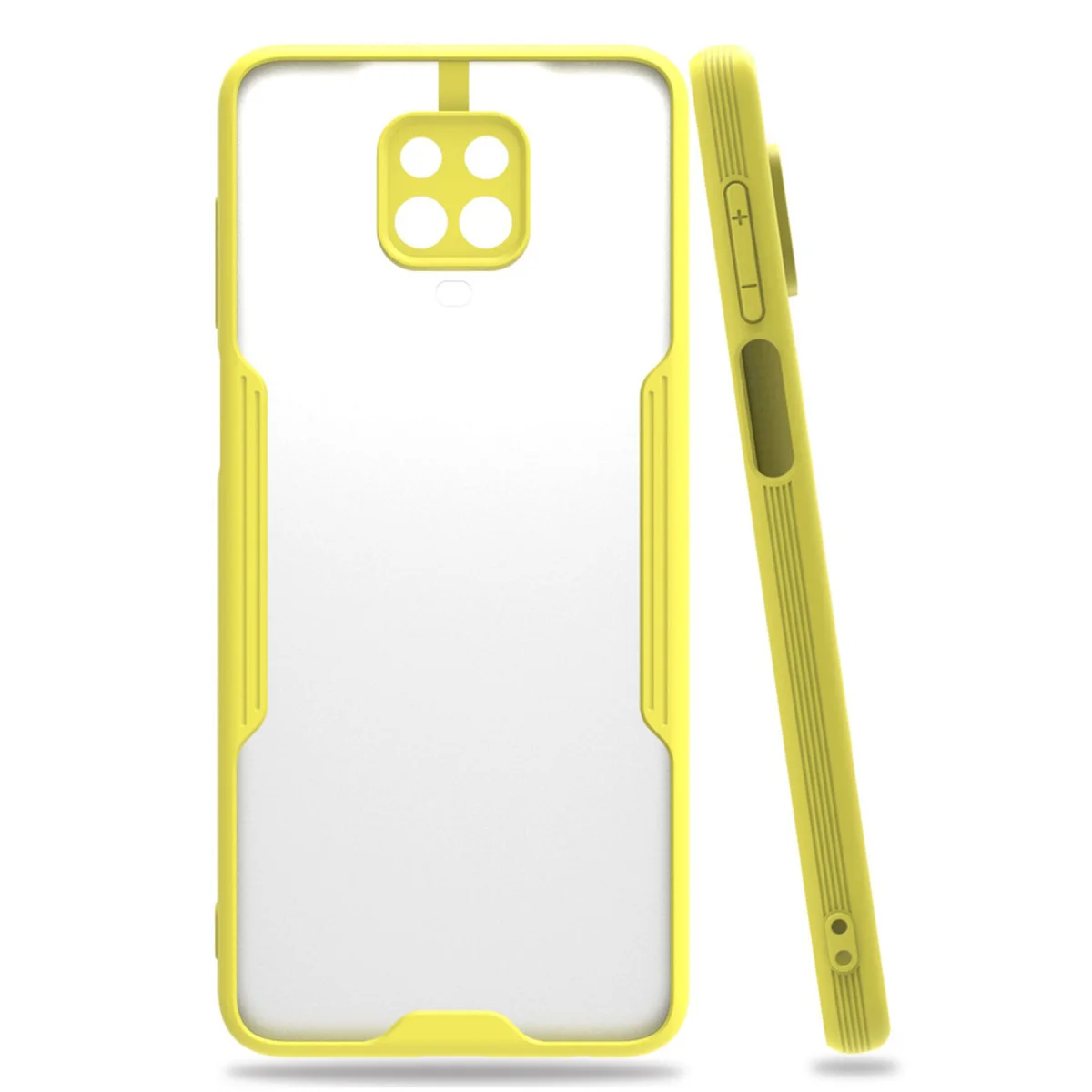 Redmi Note 9S Kılıf Platin Silikon - Sarı