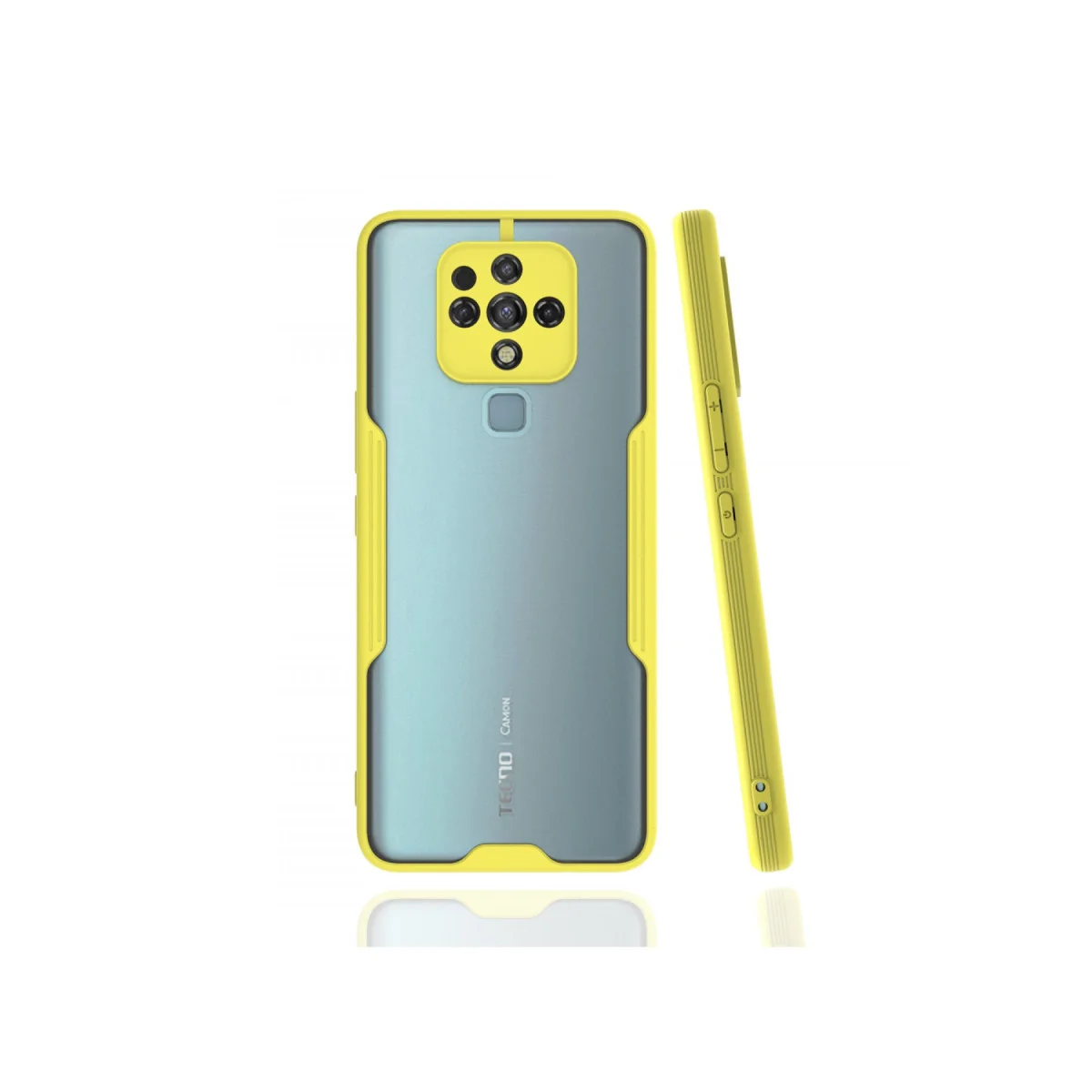Camon 16 Kılıf Platin Silikon - Sarı